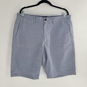 J CREW‎ CLUB Mens Blue White Shorts Size 35